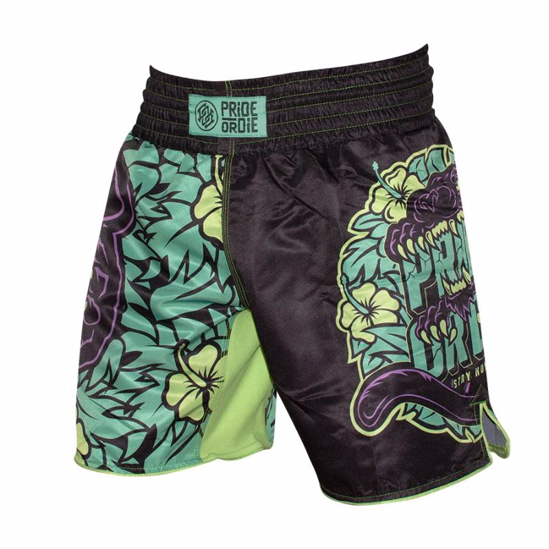 Pride Or Die stay hungry MMA Shorts - Black